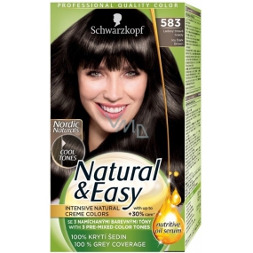 Schwarzkopf Natural & Easy barva na vlasy 583 Ledový tmavě hnědý
