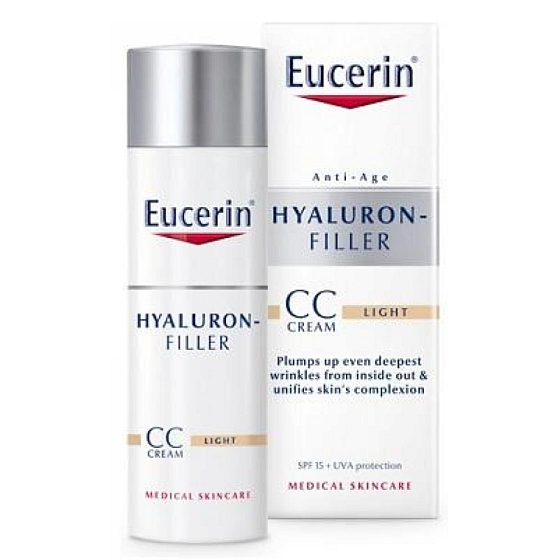 Eucerin Hyaluron-Filler SPF15 CC krém denní proti vráskám 01 Light 50 ml