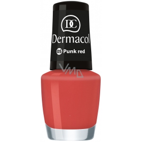 Dermacol Nail Polish Mini Summer Collection lak na nehty 05 Punk Red 5 ml