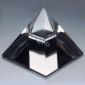 Skleněná pyramida hladká křišťál 50 mm