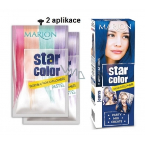 Marion Star Color smývatelná barva na vlasy Jeans - Modré jeans 2 x 35 ml