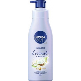 Nivea Coconut & Monoi Oil tělové mléko s olejem dávkovač 200 ml