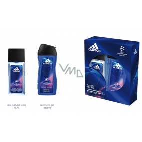 Adidas UEFA Champions League Victory Edition V parfémovaný deodorant sprej 75 ml + sprchový gel 250 ml, kosmetická sada pro muže