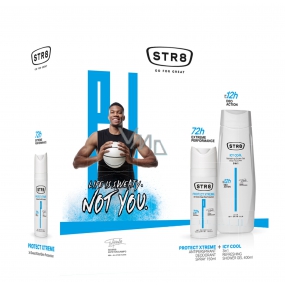 Str8 Protect Extra antiperspirant deodorant sprej pro muže 150 ml + sprchový gel 400 ml, kosmetická sada