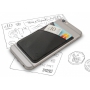 If Bookaroo Phone Pocket Pouzdro - kapsička na telefon na doklady hnědý 195 x 95 x 18 mm