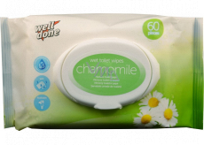 Well Done Wet Toilet Wipes Chamomile vlhčený toaletní papír s vůní heřmánku 60 kusů