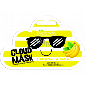 Bielenda Cloud Mask Banana Cabana bublinková hydratační pleťová maska pro suchou pleť 6 g