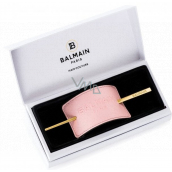 Balmain Paris Pastel Pink Embossed Hair světle růžová vlasová spona 5 x 15 x 0,3 cm