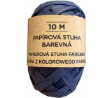 Albi Raffia přírodní papírová stuha Modrá 10 m