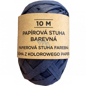 Albi Raffia přírodní papírová stuha Modrá 10 m