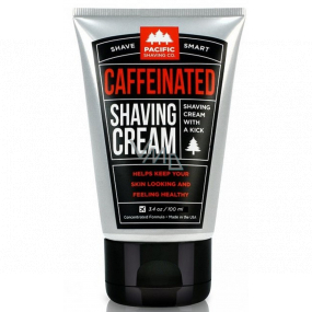 Pacific Shaving Krém na holení s kofeinem pro muže 100 ml