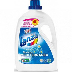 Lanza Brezza Mediterranea - Středomořský vánek gel tekutý prací prostředek na bílé a stálobarevné prádlo 40 dávek 2 l