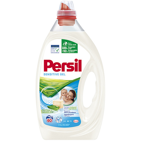 Persil Sensitive tekutý prací gel pro citlivou pokožku 60 dávek 3 l