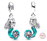 Charm Sterlingové stříbro 925 Disney Malá mořská víla - Ariel, přívěsek na náramek
