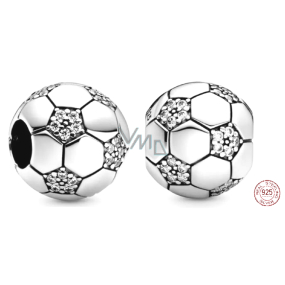 Charm Sterlingové stříbro 925 Třpytivý fotbalový míč, korálek na náramek sport