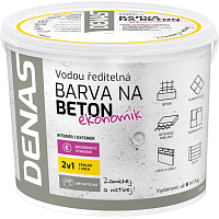 DENAS BETON EKONOMIK barva na beton, 0110 šedý, 5 kg