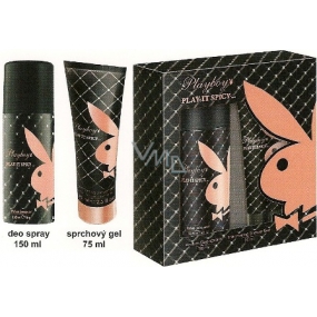 Playboy Play It Spicy deodorant sprej 150 ml + sprchový gel 75 ml, kosmetická sada