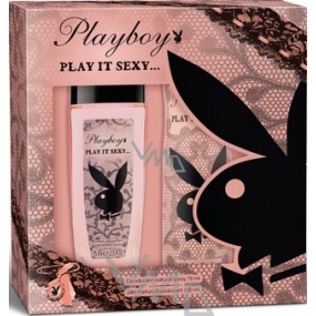 Playboy Play It Sexy parfémovaný deodorant sklo pro ženy 75 ml + deodorant sprej 150 ml, kosmetická sada