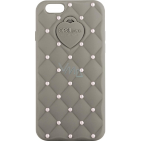 Ops! Objects Matelassé Crystal Cover iPhone 6 kryt na mobil OPSCOVI6-22 hnědošedá