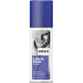 Mexx Life Is Now for Him parfémovaný deodorant sklo 75 ml