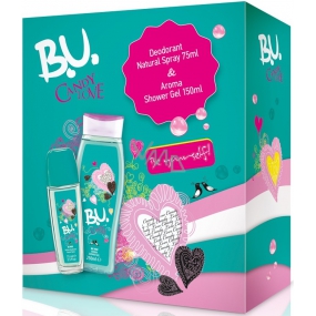 B.U. Candy Love parfémovaný deodorant sklo pro ženy 75 ml + sprchový gel 250 ml, dárková sada pro ženy