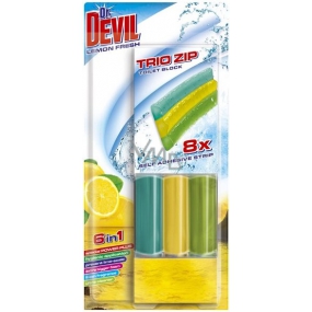Dr. Devil Lemon Fresh 6v1 Trio Zip Wc samolepicí blok 60 g