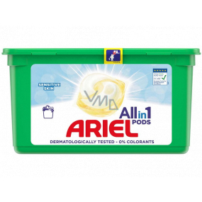 Ariel All-in-1 Pods Sensitive gelové kapsle na praní prádla 14 kusů 338,8 g