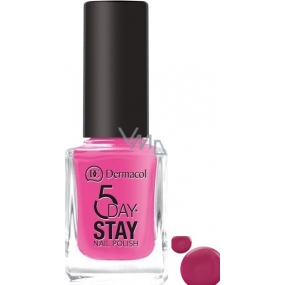 Dermacol 5 Day Stay Dlouhotrvající lak na nehty 38 Cherry Blossom 11 ml