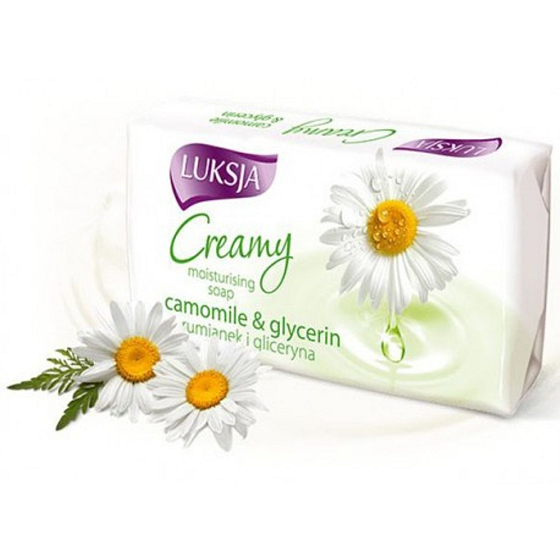 Luksja Creamy Camomile & Glycerin toaletní mýdlo 90 g