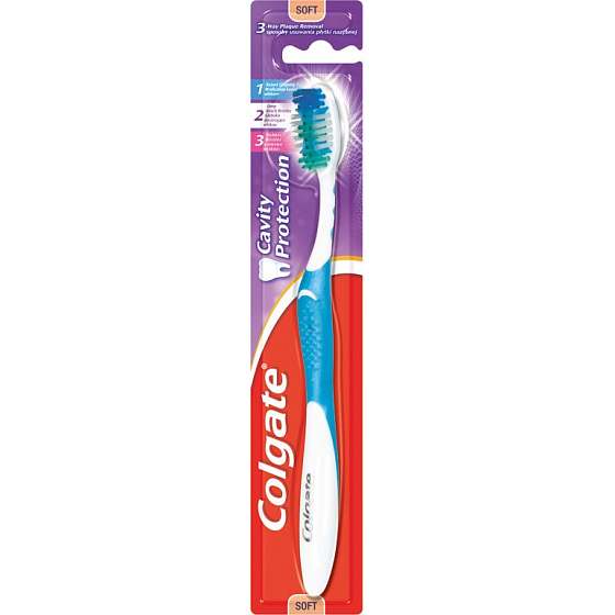 Colgate Maximum Cavity Protection Soft měkký zubní kartáček 1 kus
