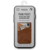 If Bookaroo Phone Pocket Pouzdro - kapsička na telefon na doklady hnědý 195 x 95 x 18 mm