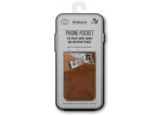 If Bookaroo Phone Pocket Pouzdro - kapsička na telefon na doklady hnědý 195 x 95 x 18 mm