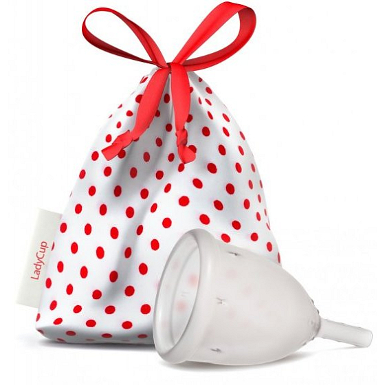LadyCup Menstruační kalíšek transparentní, malý S