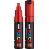 Posca Univerzální akrylátový popisovač se širokým, seříznutým hrotem 8 mm Červený PC-8K