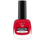 Golden Rose Keratin Nail Color lak na nehty 37 Red Color 10,5 ml