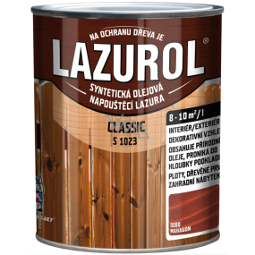 Lazurol Classic S1023 syntetická olejová lazura na dřevo 0080 Mahagon 2,5 l