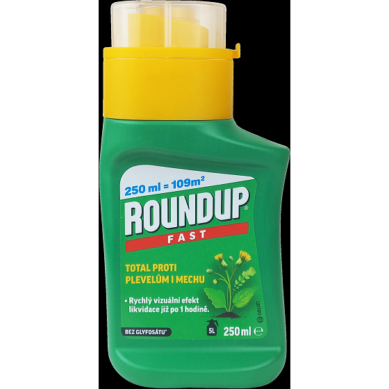 Roundup FAST koncentrát herbicid k hubení plevele, 250 ml