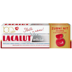 Lacalut White zubní pasta + zubní nit 75 ml
