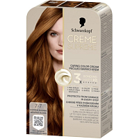 Schwarzkopf Creme Supreme barva na vlasy 7-7 měděná blond 60 ml