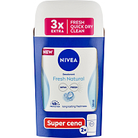 Nivea Fresh Natural tuhý deodorant, 2× 50 ml