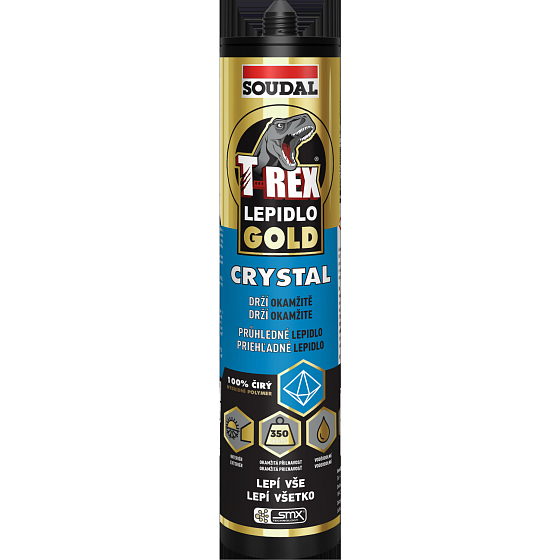 Soudal T-Rex Crystal montážní lepidlo, transparentní, 290 ml