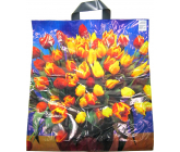 Press Igelitová taška 45 x 50 cm Tulipány 1 kus