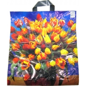 Press Igelitová taška 45 x 50 cm Tulipány 1 kus