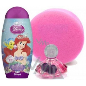 Disney Princess - Ariel sprchový gel 250 ml + parfém 20 ml + houbička, kosmetická sada