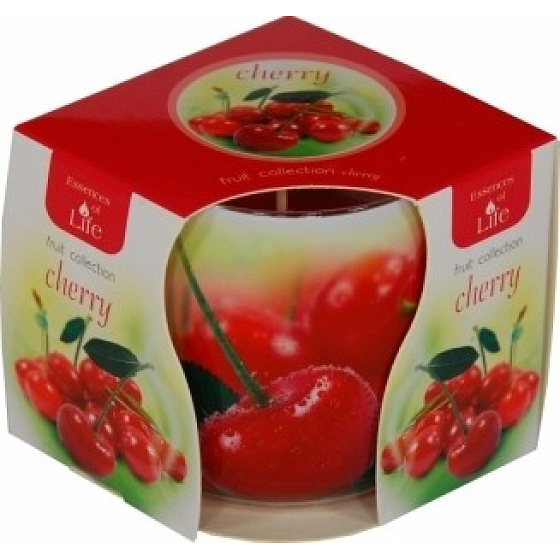 Essences of Life Třešeň aromatická svíčka ve skle 100 g