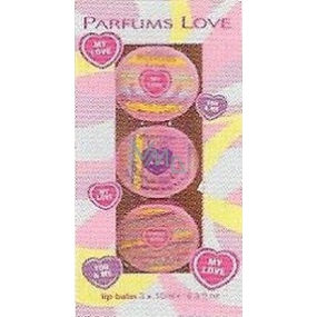 Parfums Love Sweet Lips balzám na rty 3 x 10 ml dívčí kazeta