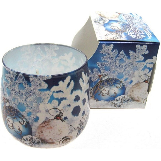 Santo Candles Christmas Scene vonná svíčka ve skle 100 g