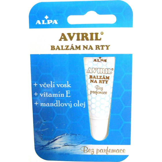 Alpa Aviril Bez parfemace balzám na rty 10 ml