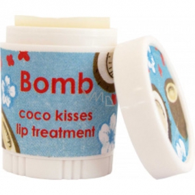 Bomb Cosmetics Kokosový polibek - Coco Kisses balzám na rty 4,5 g