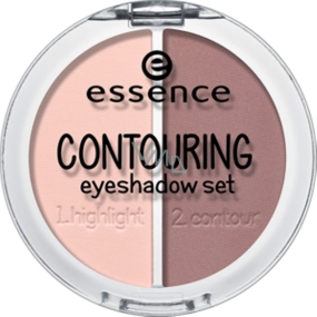Essence Contouring Eyeshadow Set sada očních stínů 01 Mauve Meets Marshmallows 5 g